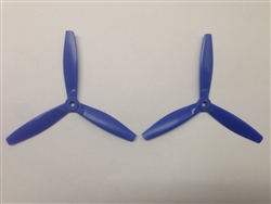 Gemfan 6040 BullnoseTri-blade Dark Blue Nylon Glass Fiber Multirotor Prop Pair (CW/CCW)