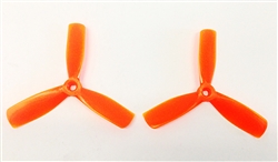 Gemfan 4045 Tri-blade Orange Nylon Glass Fiber Multirotor Prop Pair (CW/CCW)